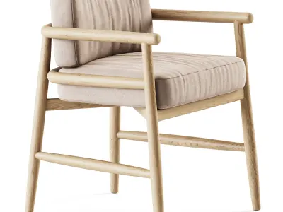 Armchair Teresina by Meridiani 3D model