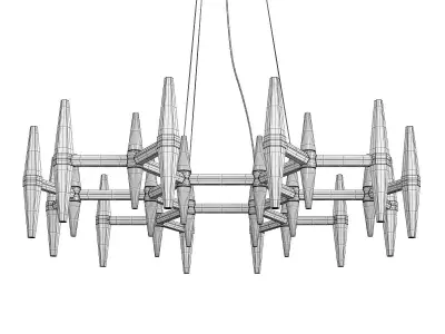 PRISM SINGLE TIER CHANDELIER Low-poly 3D model