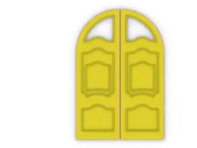 3 d door modling 3D model