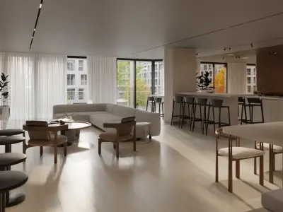 Modern Clubhouse Interior l Party Room l Gym l 3ds Max l Corona 3D model