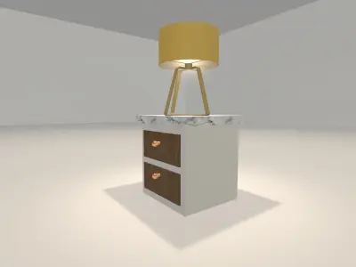 Modern Side Table 1004 Free 3D print model