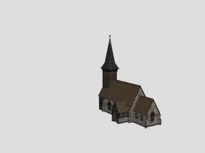 Medieval Church 15th century Free 3D model