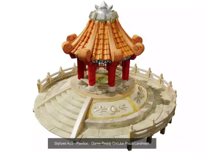 Stylized Fantasy Environment Pack - Modular Platforms  Pavilions