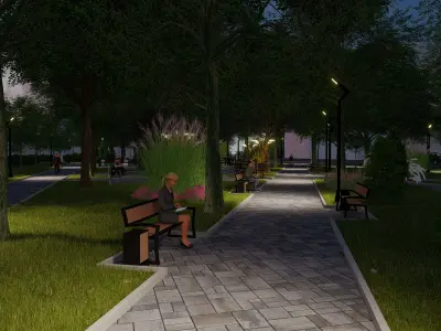 3D model of the square 3D model