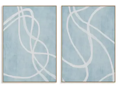Abstract Painting Frame set 3D model 489