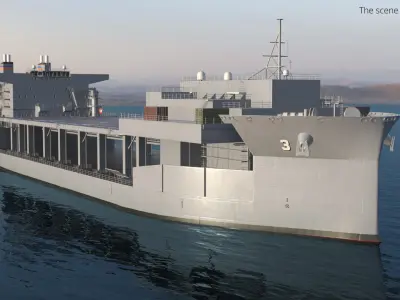  USS Lewis B Puller Expeditionary Mobile Base Simplified 