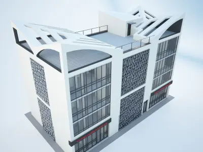 Office building v01 3D model