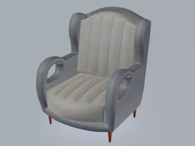 Two holes armchair 3D model