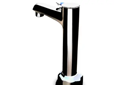 Realistic Modern Chrome Faucet 3D Model Low-poly 3D model