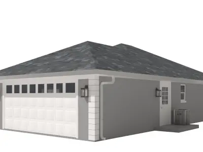 House-023 Low Poly 3D model