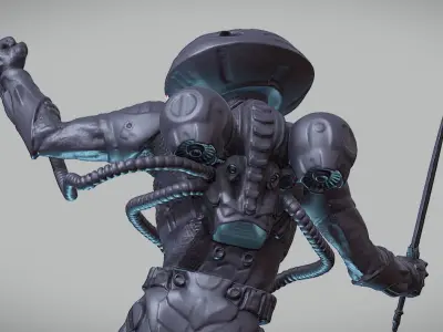 BLACK MANTA inspirited model 3D print model