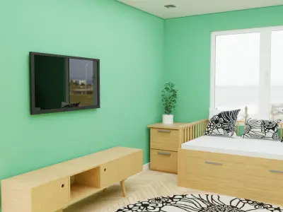 Interior - Kids Bedroom 3D model
