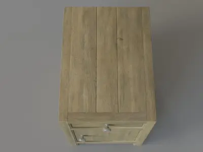 Living Room Surfrider Chairside Chest 3D model