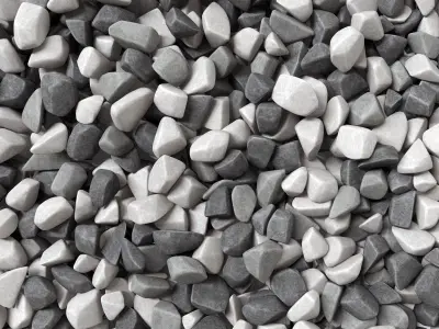 Gravel splinter decor Big kit n1 3D model