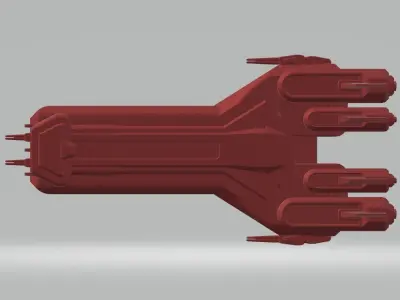 CS1-082023 Concept Attack Cruiser 3D print model