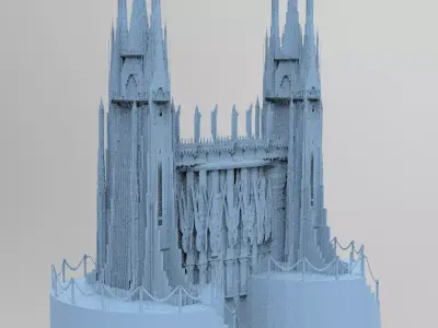London Celtic watchtowers Bridge 2 3D model