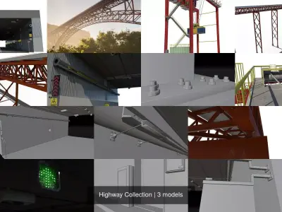 Highway Collection 3D Model Pack