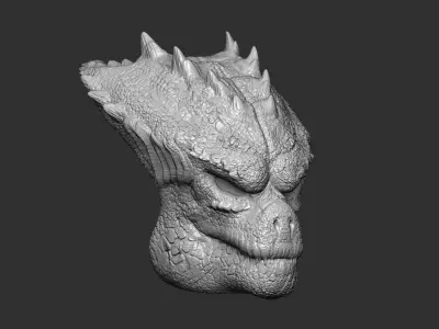 Godzilla Predator bio mask 3D model