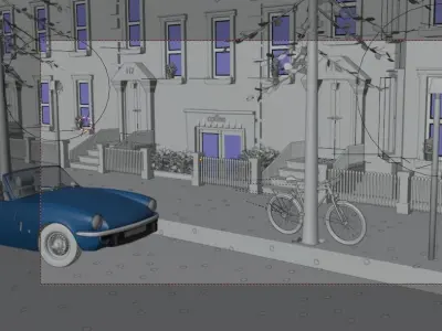 old street 3D model purchase