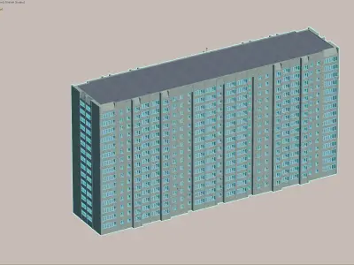High-rise residential building model 3D model