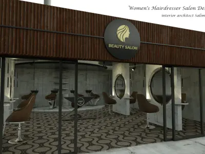 Women Hair Salon  3D model 3D model