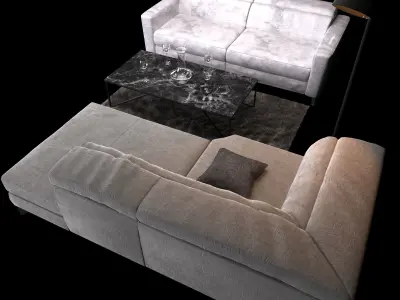 Sofa Natuzzi Volo 2821  3D model