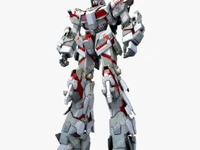 Gundam Unicorn RX-0 Gunpla Mega 3D model