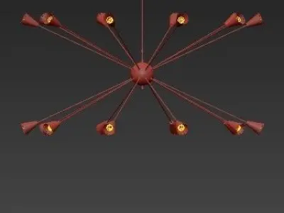 Stilnovo Ankargrand LBC076BLK Chandelier 3D model