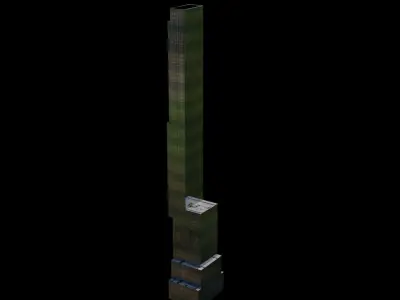Central Park Tower - NYC Low-poly 3D model