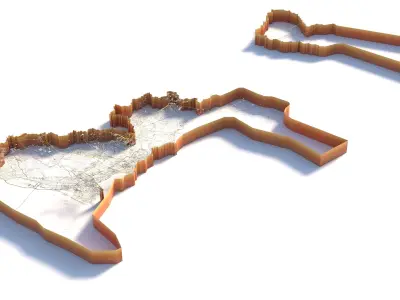 Shenzhen City China 3D model purchase