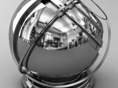 VRAY SHADER---METAL---Chromium Texture