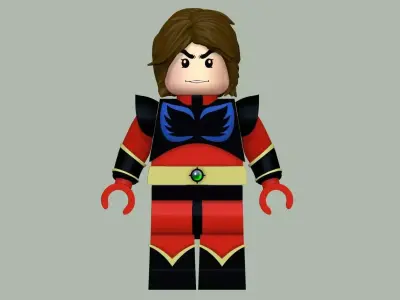 Duke Fleed Minifigure Lego Actarus Grendizer Goldorak Goldrake 3D model