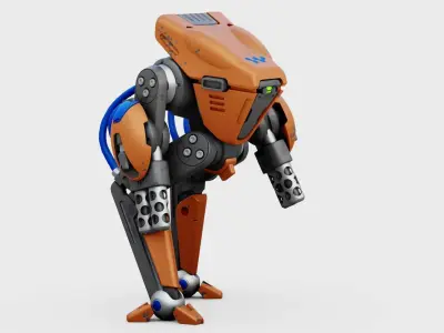 BATTLE DROID TORROUS RIGGED 3D model