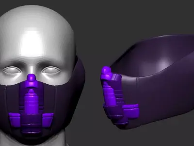 helmet high poly sculpt 3d printable 3D model 3D model 12