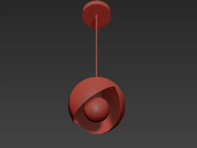 RAVANA B ball hanging from ceiling 3D model