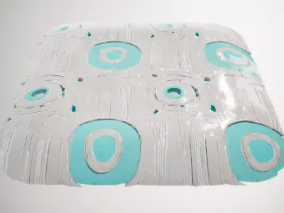 HQ PBR Textures Set SciFi Metal Panel Brushed Texture