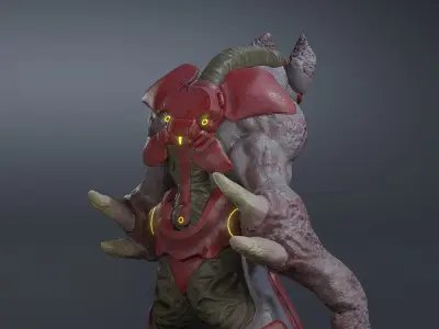 Bat Boy Low-poly 3D model