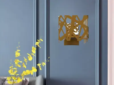 Decorative wall light 3D print model