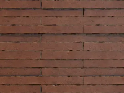 Antique Polished Mahogany Wood Planks PBR Texture