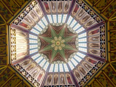 Medieval Church Octogon Top Stained Glass - Top ONLY 3D model