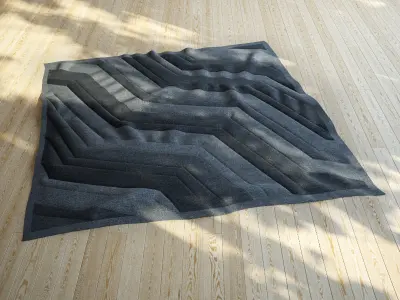 zigzag carpet 3D model