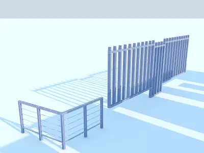 Doors Windows Set Max 2011 3D model