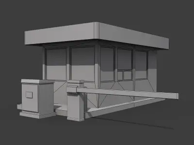 Industrial Buildings Pack Low-poly 3D model
