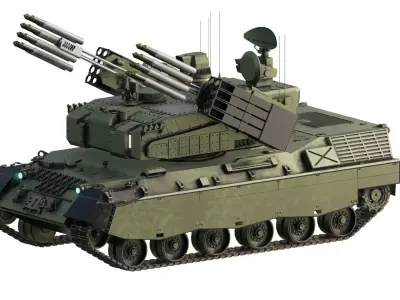 MEDIUM RANGE COMBINED MISSILE SYSTEM 3D model