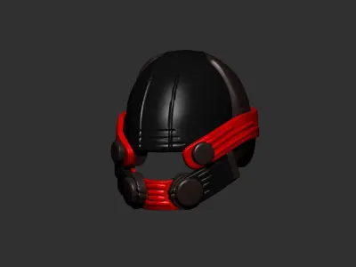 helmet high poly sculpt 3d printable  Low-poly 3D model