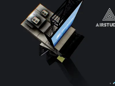 Times Square Building Low-poly 3D model
