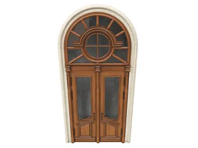 Entrance classic door 54 3D model