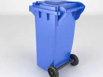 Plastic Wheeled Bin 3D model