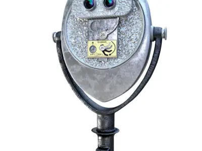 coin-operated binoculars 3D model