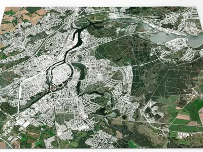 Cityscape Lubeck German 3D model